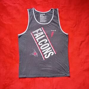 Atlanta Falcons Sleeveless Shirt Hurley Muscle Tee Size L Premium Fit Gray NFL
